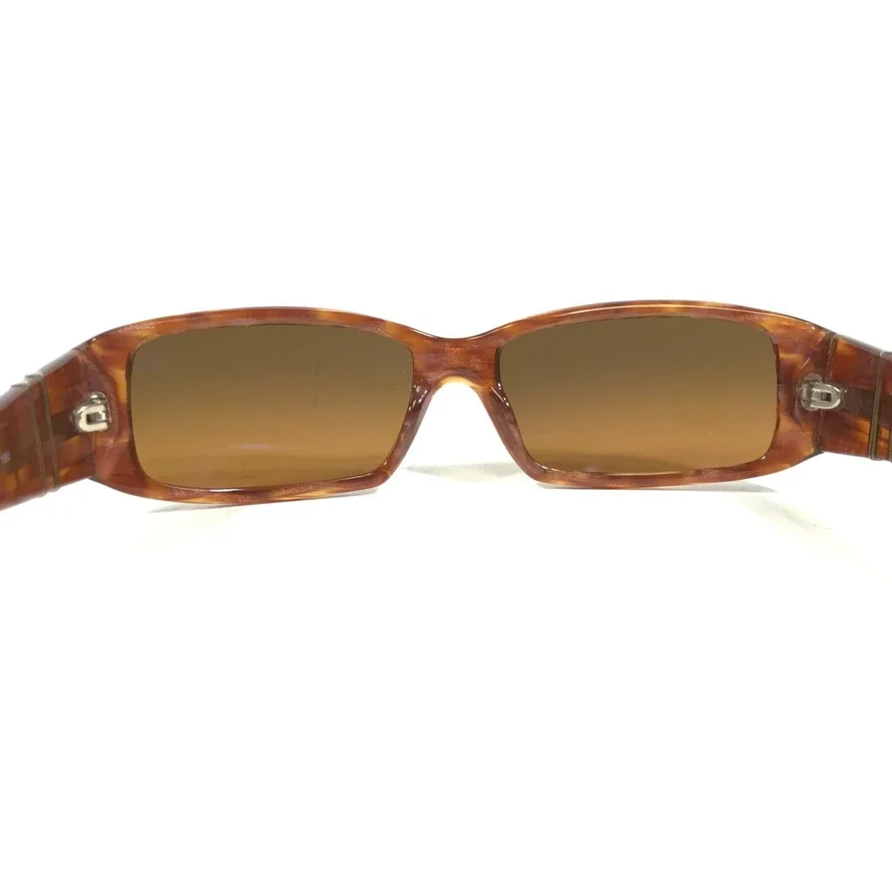 Persol Sunglasses 2842-S 765/3C Brown Rectangular Frames with Brown Lenses